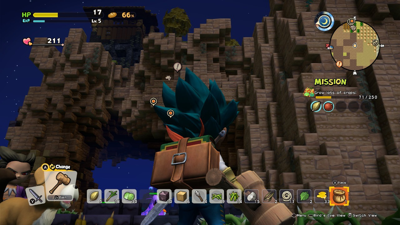 Illustration for article titled I Wasted My Life Trying To Climb A Dragon Quest Builders 2 Mountain When I Could Have Walked
